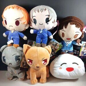 Fruits Basket Anime Complete Set of 6 Plush Stuffed Doll Toy Crunchyroll New